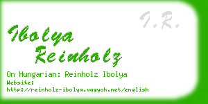 ibolya reinholz business card